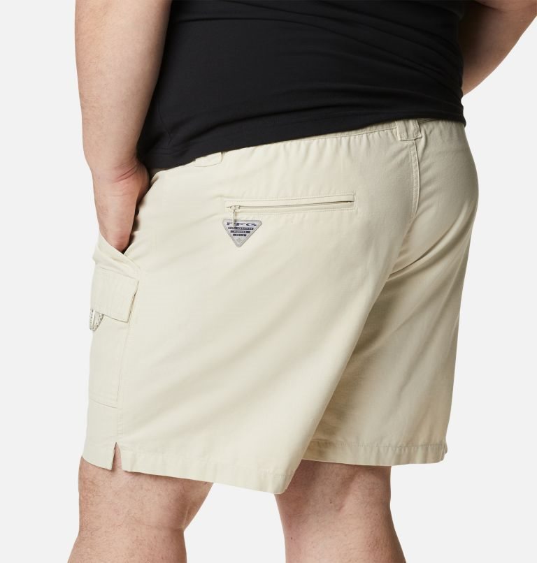 Men's Columbia PFG Brewha II Shorts Beige | Plus Size CA-YCL14
